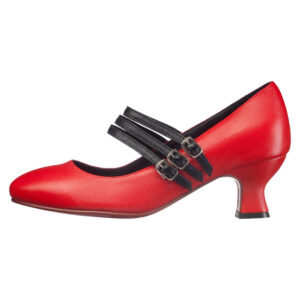 Røde håndsyede designersko fra Women Power Shoes